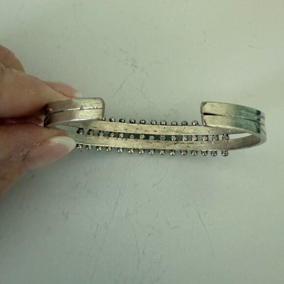 Vintage Turquoise Bracelet Lot, circa 1970's, Native American Unsigned - Picture 8 of 16